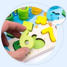 Pingos Lesena poučna igrača za učenje barv in številk