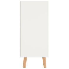 Greatstore Komoda bela in sonoma hrast 90x30x72 cm iverna plošča