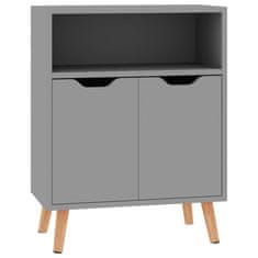 Greatstore Komoda siva 60x30x72 cm iverna plošča