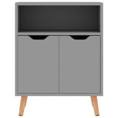 Greatstore Komoda siva 60x30x72 cm iverna plošča