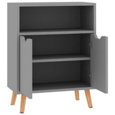 Greatstore Komoda siva 60x30x72 cm iverna plošča
