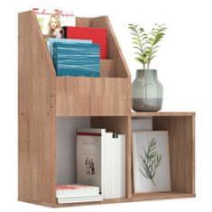 Vidaxl Otroško stojalo za revije sonoma hrast 71x30x78,5 cm iverna pl.