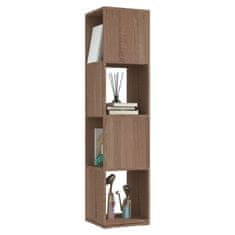 Greatstore Vrtljiva omarica sonoma hrast 34,5x34,5x147,5 cm iverna plošča