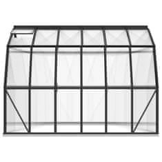 shumee Rastlinjak z okvirjem antraciten 9,98 m² aluminij