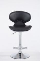 BHM Germany Barski stol Vega I, sintetično usnje, črn