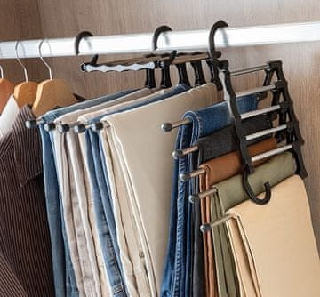 PartyBox 5 v 1 večnamenski obešalnik za hlače