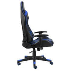 Vidaxl Vrtljiv gaming stol moder PVC