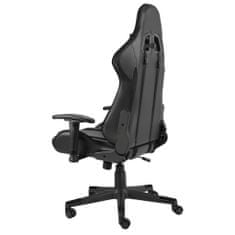 Vidaxl Vrtljiv gaming stol črn PVC