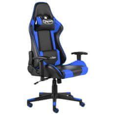 Greatstore Vrtljiv gaming stol moder PVC