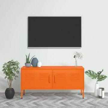 Vidaxl vidaXL TV stojalo oranžno 105x35x50 cm jeklo