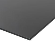 Greatstore Stenska magnetna črna tabla iz stekla 80x60 cm