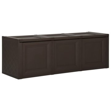 Vidaxl Škatla za blazine rjava 125x40x42 cm 130 L