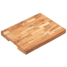 Vidaxl Deska za rezanje 40x30x4 cm trden akacijev les