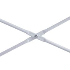 Vidaxl Računalniška miza bela in hrast 110x60x138 cm iverna plošča