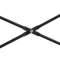 shumee Računalniška miza črna in hrast 110x60x138 cm iverna plošča