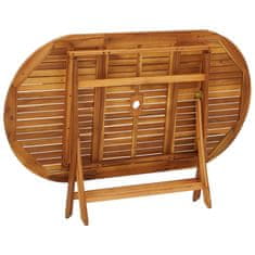 Vidaxl Vrtna miza 160x85x75 cm trden akacijev les