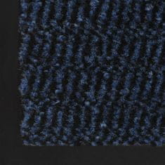 Vidaxl Protiprašni predpražniki 2 x pravokotni taftani 80x120 cm modri