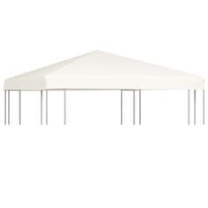 Vidaxl Streha za paviljon 310 g/m2 3x3 m kremno bela