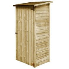 Vidaxl Lopa za vrtno orodje iz impregnirane borovine 88x76x175 cm