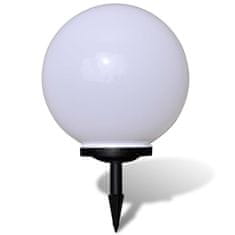 Vidaxl Vrtne solarne LED okrogle lučke 40cm za osvetlitev poti 1kos s konico