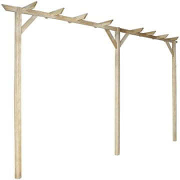 Vidaxl Vrtna pergola 410x40x203 cm lesena