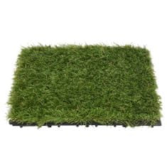 shumee Umetna trava plošče 11 kosov zelena 30x30 cm
