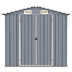 Vidaxl Vrtna lopa siva 205x129x183 cm pocinkano jeklo