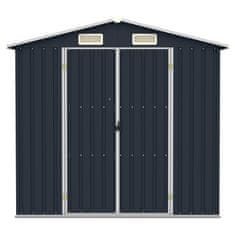 Vidaxl Vrtna lopa antracitna 205x129x183 cm pocinkano jeklo