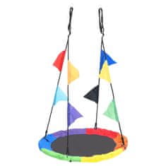 Vidaxl Mavrična gugalnica z zastavicami 100 cm