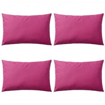 Vidaxl Zunanje blazine 4 kosi 60x40 cm roza