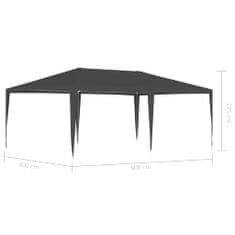 Vidaxl Profesionalen vrtni šotor 4x6 m antraciten 90 g/m2