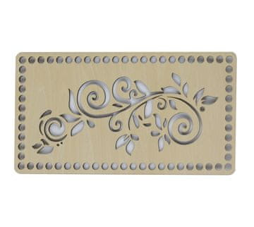 Dno - pokrov iz vezanega lesa - 26x14 cm / luknje 8 mm