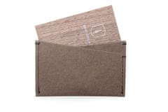 BeWooden moški imetnik vizitke iz pralnega papirja Brunn Washpaper Card Holder rjava