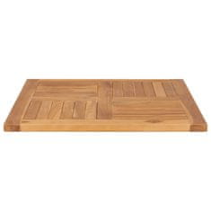Vidaxl Mizna plošča iz trdne tikovine 70x70x2,5 cm