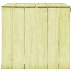 Vidaxl Vrtna miza 150x87x80 cm impregnirana borovina
