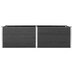 Vidaxl Visoka greda 300x50x91 cm WPC siva
