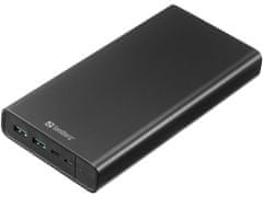 Sandberg Powerbank PowerDelivery prenosna baterija, USB-C, 100W, 38.400 mAh, črna (420-63)