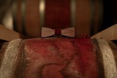 BeWooden Moški lesen metuljček Red Wine Bow Tie