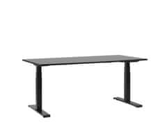 Beliani Električno nastavljiva pisalna miza 180x80 cm črna DESTIN II