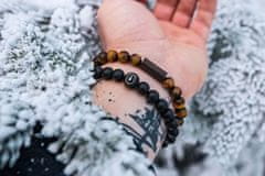 BeWooden Zapestnica s perlami Tigris Bracelet M = 17 - 18 cm