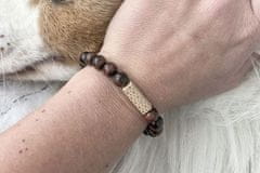 BeWooden Zapestnica s perlami Virie Bracelet M = 17-18 cm
