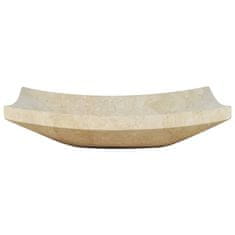 Vidaxl Umivalnik 50x35x12 cm marmor krem
