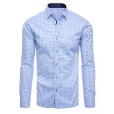 Dstreet Moška modra majica z vzorcem LUNA dx2175 L