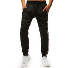 Dstreet Moške športne hlače STRIP črne ux3622 L