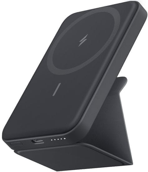 Anker MagGo brezžični powerbank, magnetni, 5000 mAh, črn (ANKPB-A1611G11)
