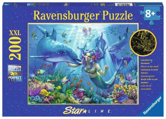 Ravensburger Osvetljena sestavljanka Podvodni raj XXL 200 kosov