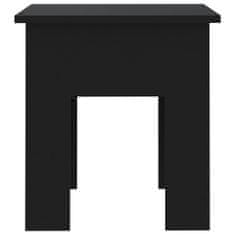 Greatstore Klubska mizica črna 40x40x42 cm iverna plošča