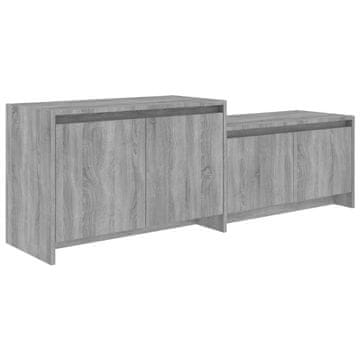 Vidaxl TV omarica siva sonoma 146,5x35x50 cm iverna plošča