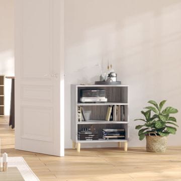 Vidaxl vidaXL Omarica, siva, hrast sonoma, 57x35x70 cm, material na osnovi lesa