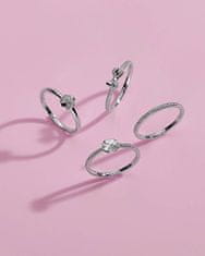 Rosato Čudovit srebrn prstan za srečo Allegra RZA021 (Obseg 58 mm)